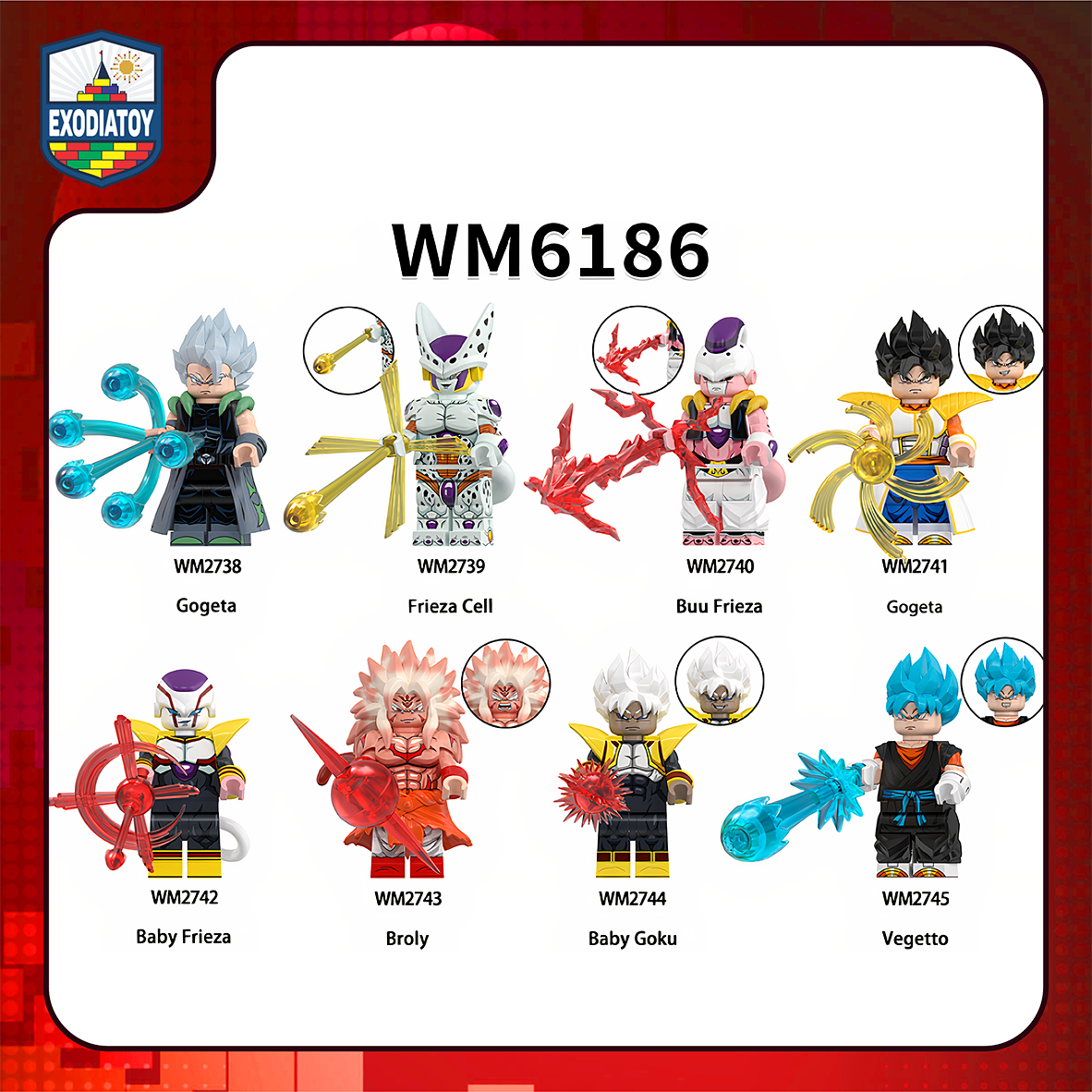 Xếp hình Minifigure Hoạt hình Super Dragon Ball Heroes : 7 viên ngọc rồng - WM6186