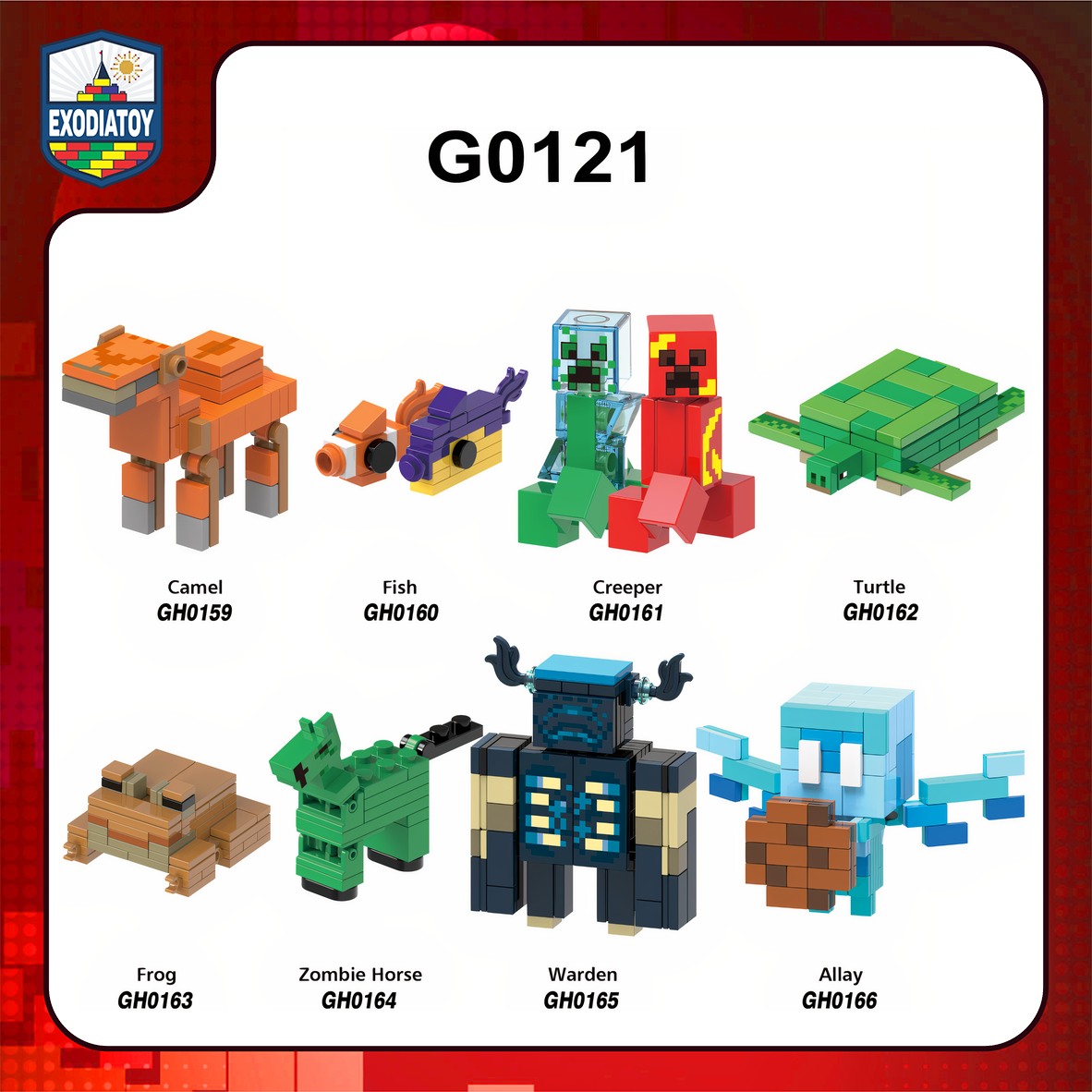 Xếp hình Minifigure Sinh vật thù địch mạnh mẽ và thân thiện trong Minecraft - XINH G0121