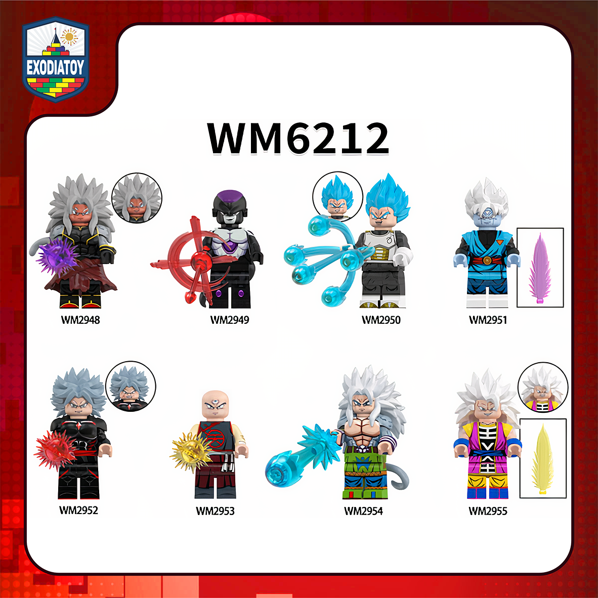 Xếp hình Minifigure truyện manga Dragon Ball Z : 7 viên ngọc rồng - WM6212