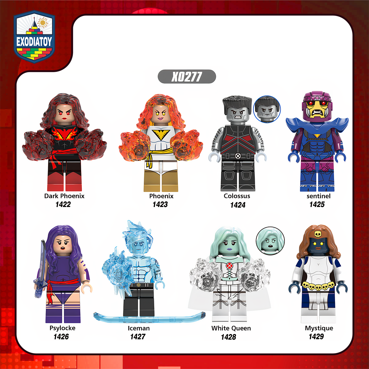 Minifigure Marvel Siêu anh hùng X-Men Dark Phoenix Phượng hoàng bóng tối - XINH X0277
