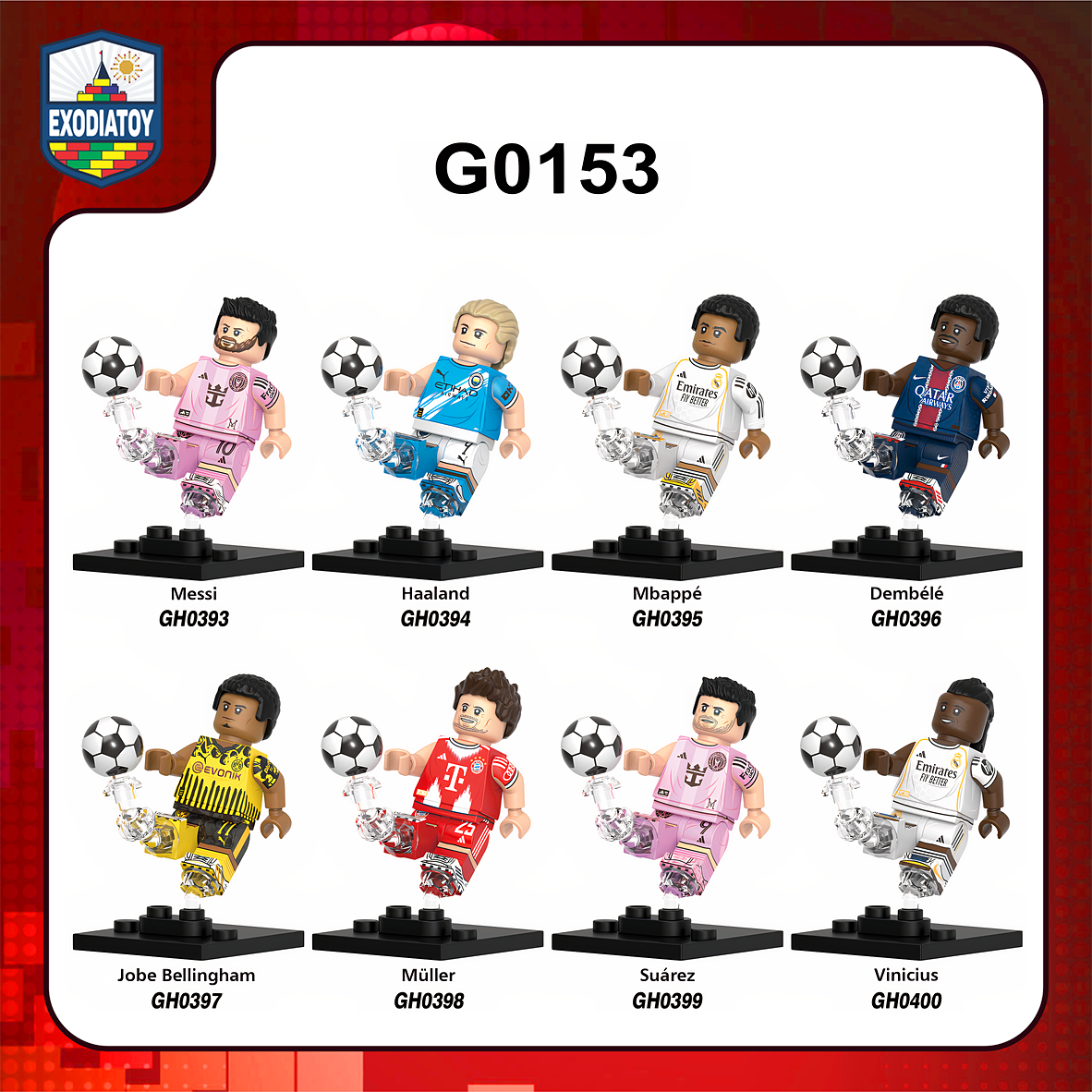 Minifigure Ngôi sao bóng đá các câu lạc bộ nổi tiếng - XINH G0153