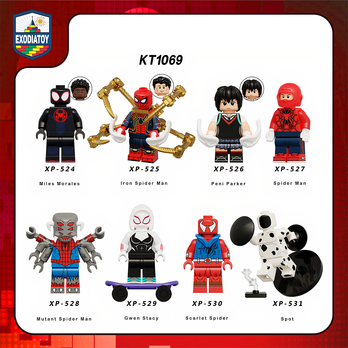 Minifigure Marvel Người Nhện: Du hành vũ trụ nhện - KORUIT KT1069