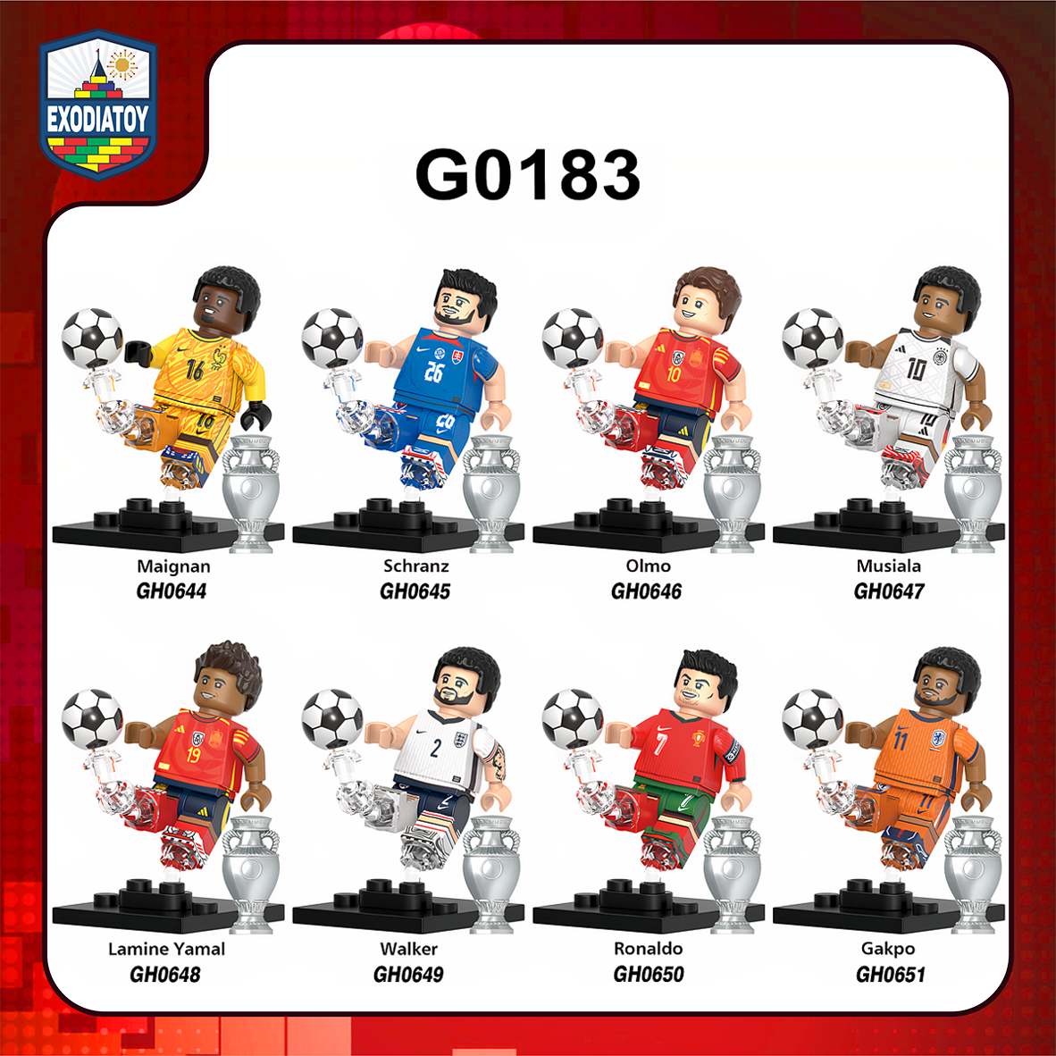 Minifigure Các siêu sao bóng đá tham dự UEFA Nations League - XINH G0183