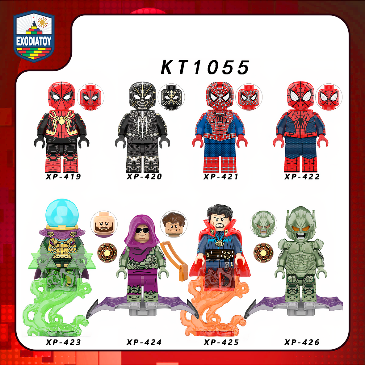 Minifigure Marvel Người Nhện Không Còn Nhà : Spider-Man No Way Home - KORUIT KT1055
