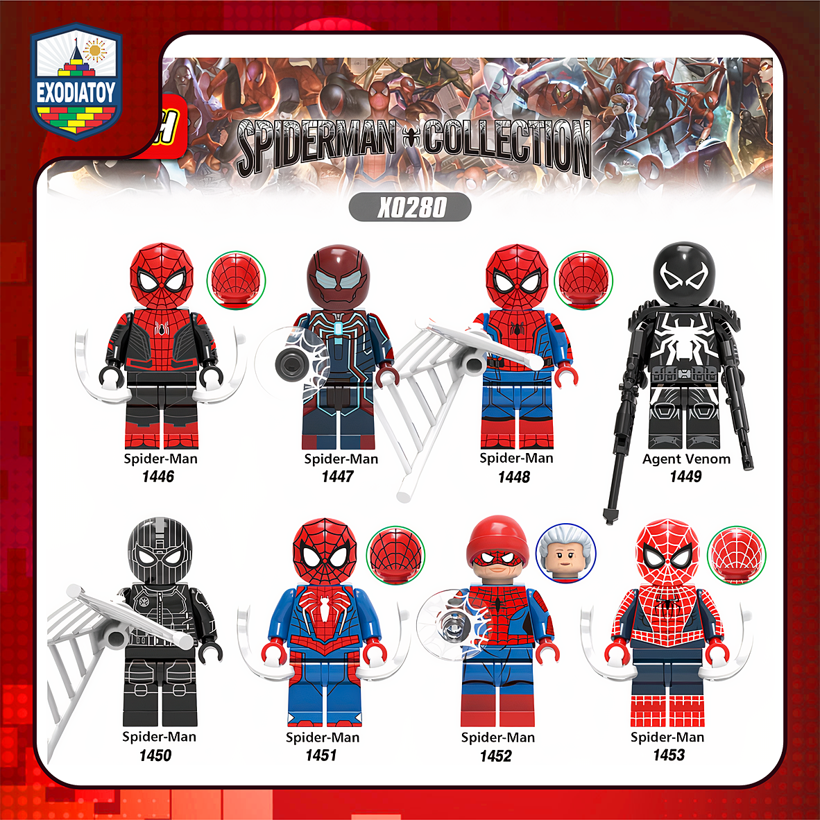 Minifigure Marvel Siêu anh hùng Spider-Man trong các đa vũ trụ - XINH X0280