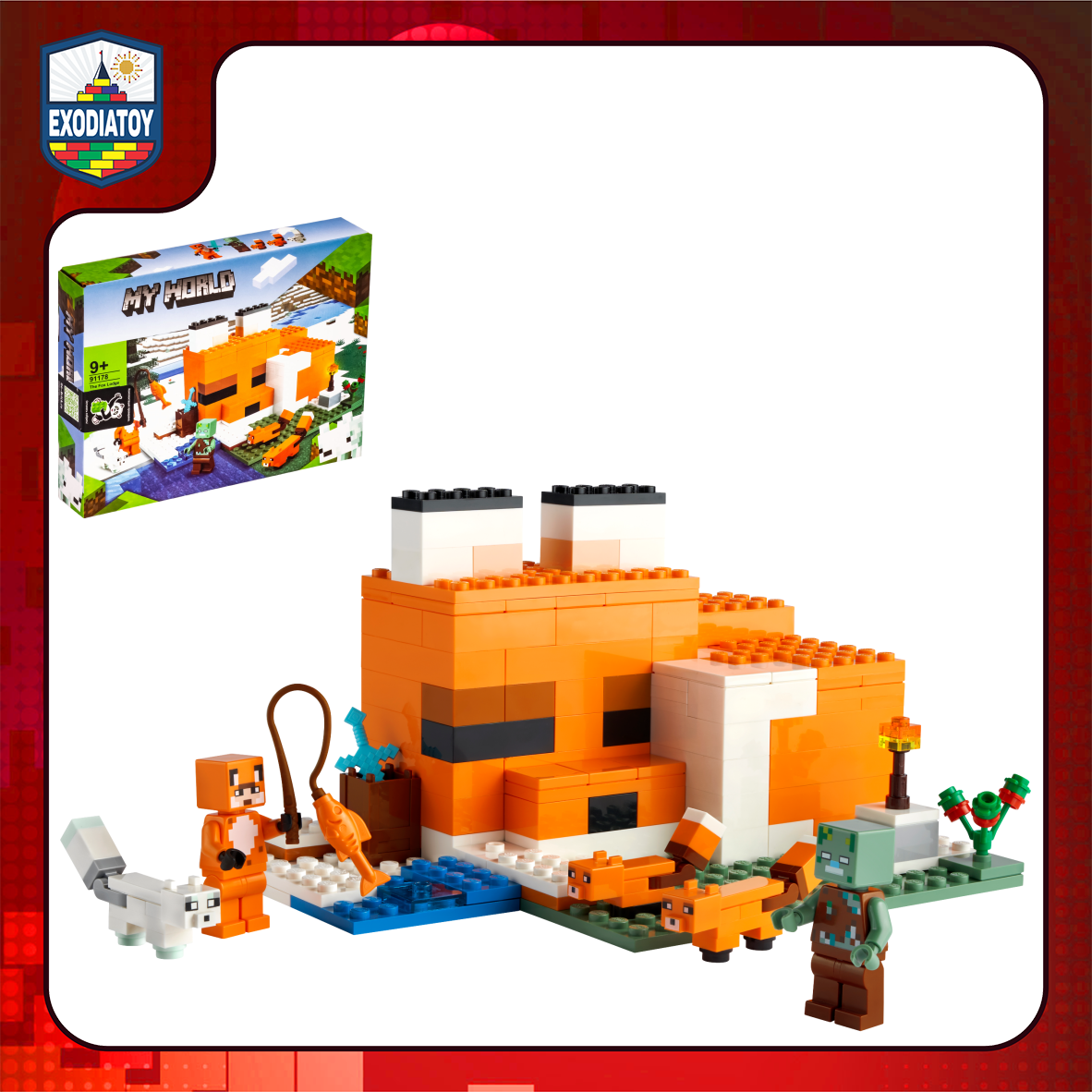 Xếp hình Minecraft Ngôi Nhà Cáo : The Fox Lodge- ZIMO 91178