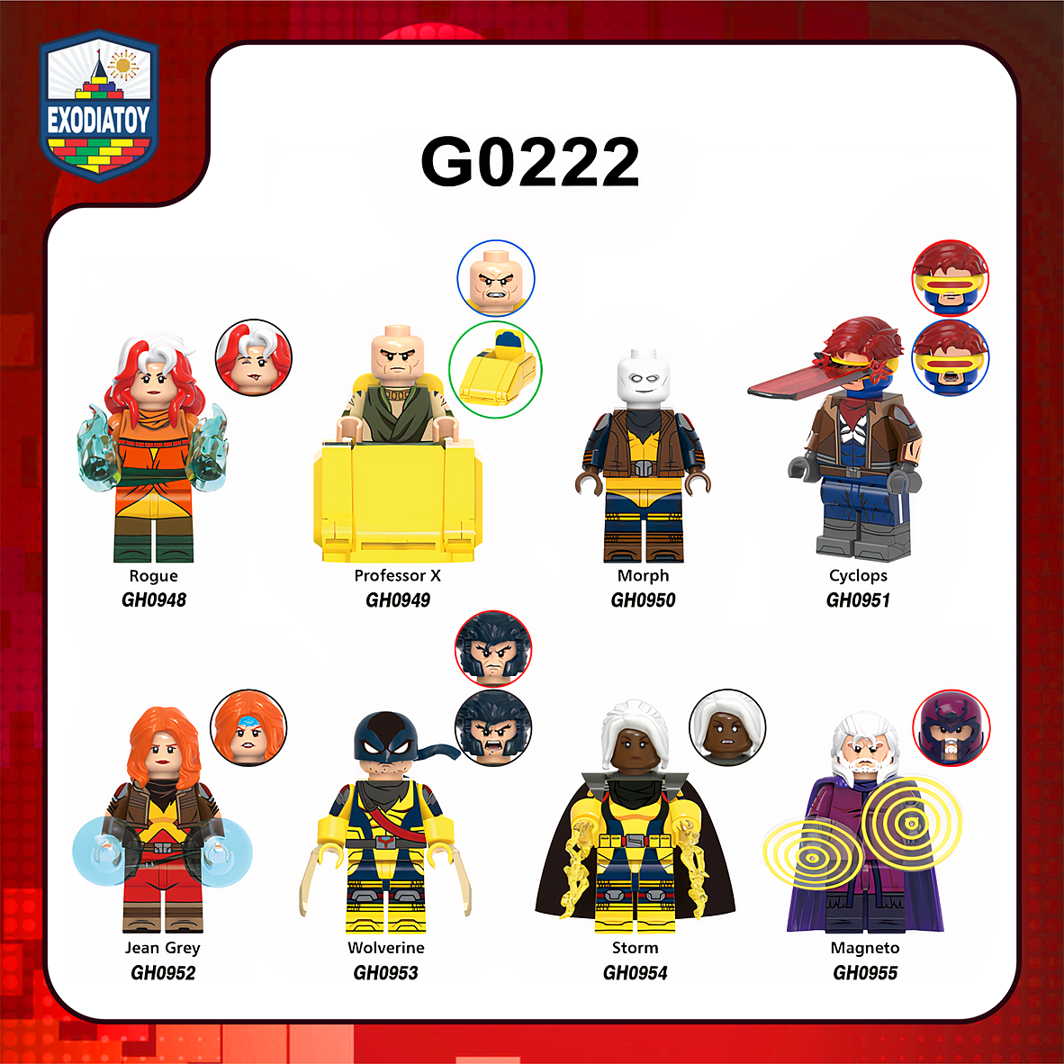 Minifigure Siêu anh hùng dị nhân X-Men '97 Season 1 và Season 2 - XINH G0222