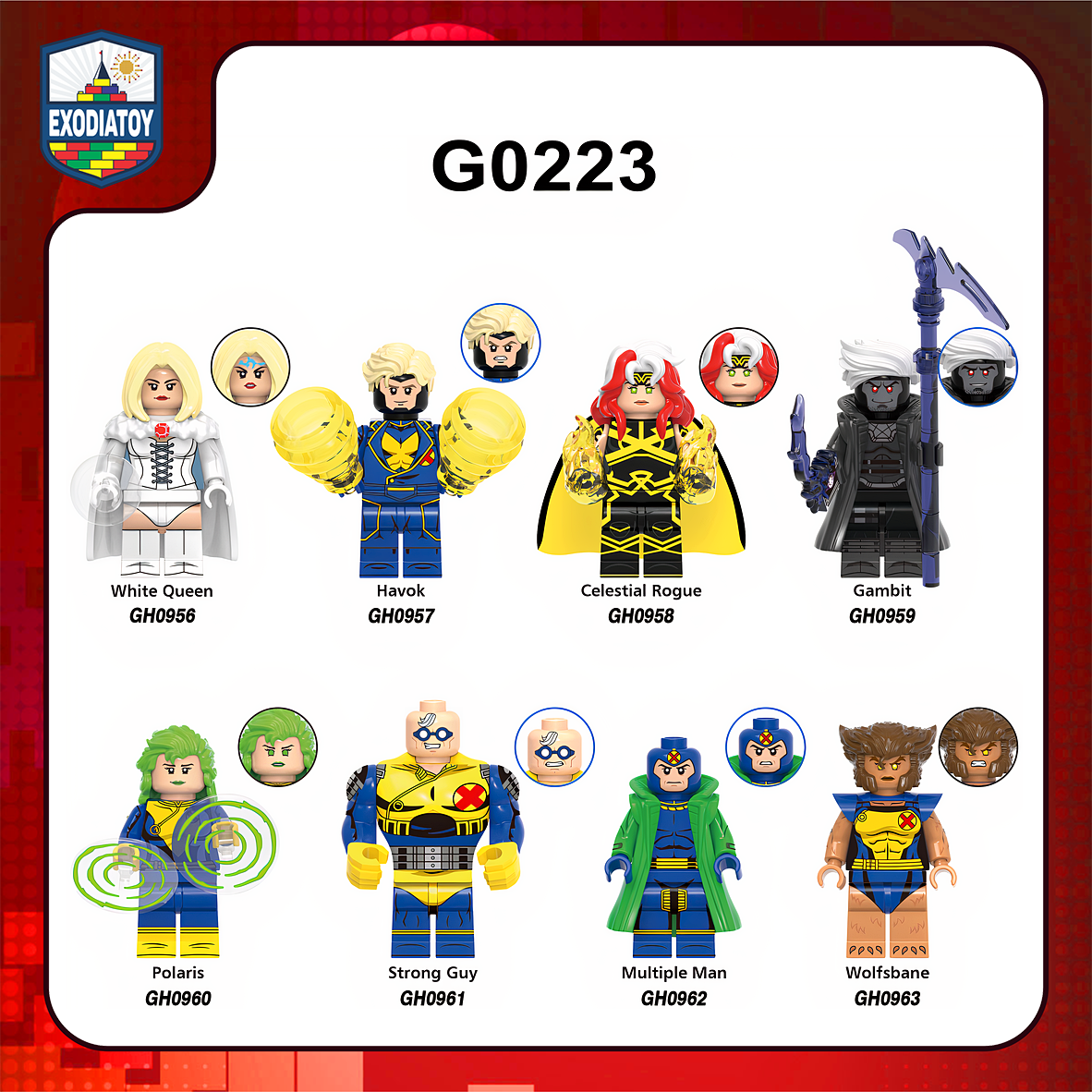 Minifigure Siêu anh hùng dị nhân X-Men '97 : The Animated Series - XINH G0223