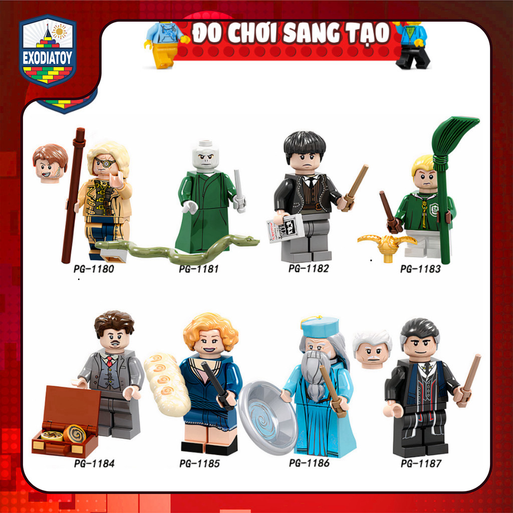 Mô hình nhỏ Nhân vật Harry Potter và Fantastic Beasts - Đồ Chơi Sáng Tạo - POGO PG8173