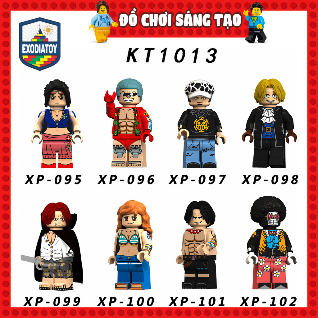 Mô hình Minifigure nhân vật trong Anime Đảo Hải Tặc One Piece - Đồ Chơi Lắp Ghép Sáng Tạo - KORUIT KT1013