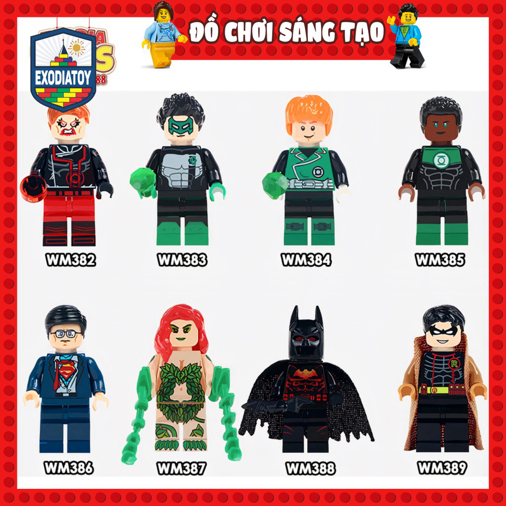 Mô hình Minifigure DC Comics Siêu anh hùng Liên Minh Công Lý : Justice League - Đồ Chơi Sáng Tạo - WM6013