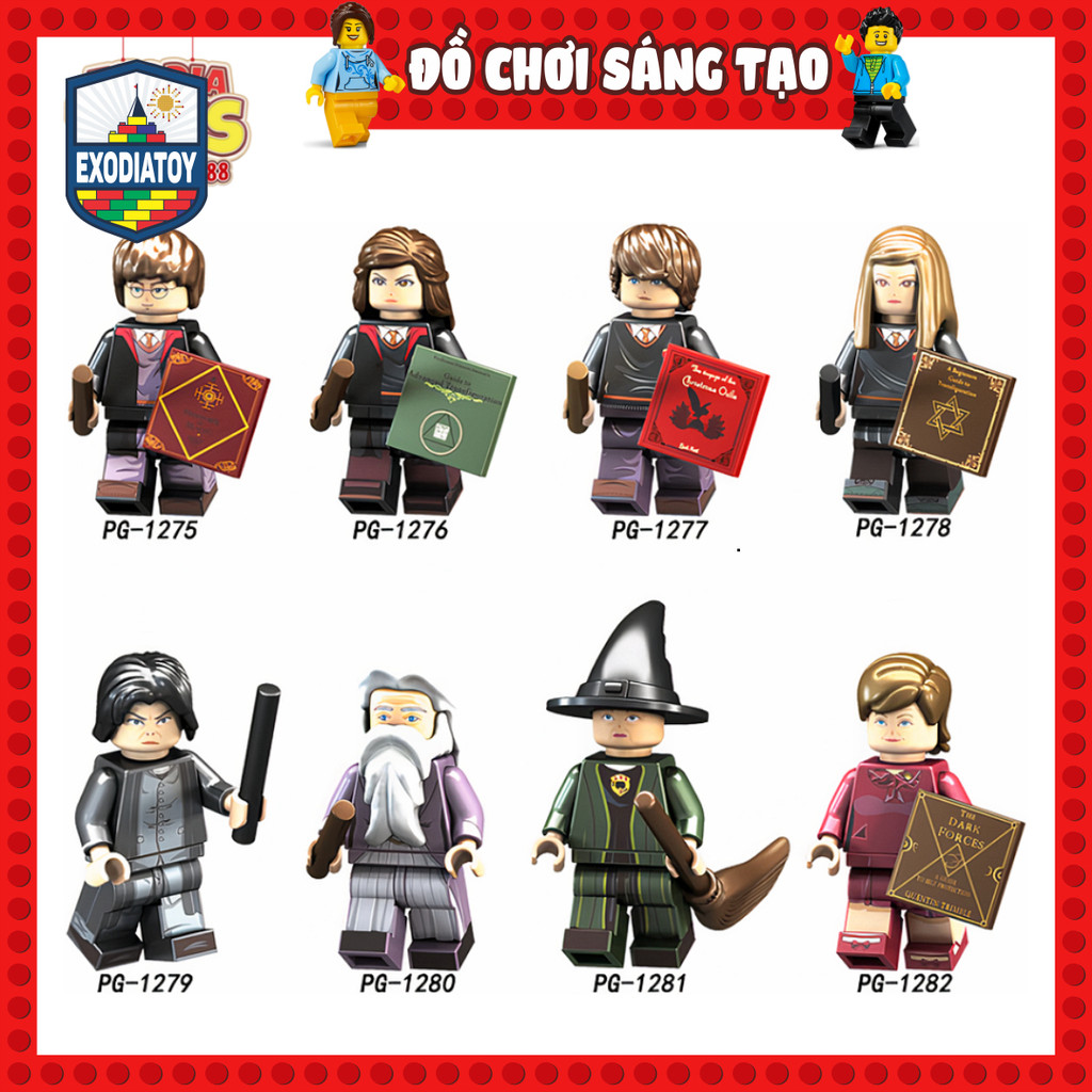 Mô hình Minifigure Nhân vật cậu bé phù thủy Harry Potter - Đồ chơi lắp ghép sáng tạo - POGO PG8133