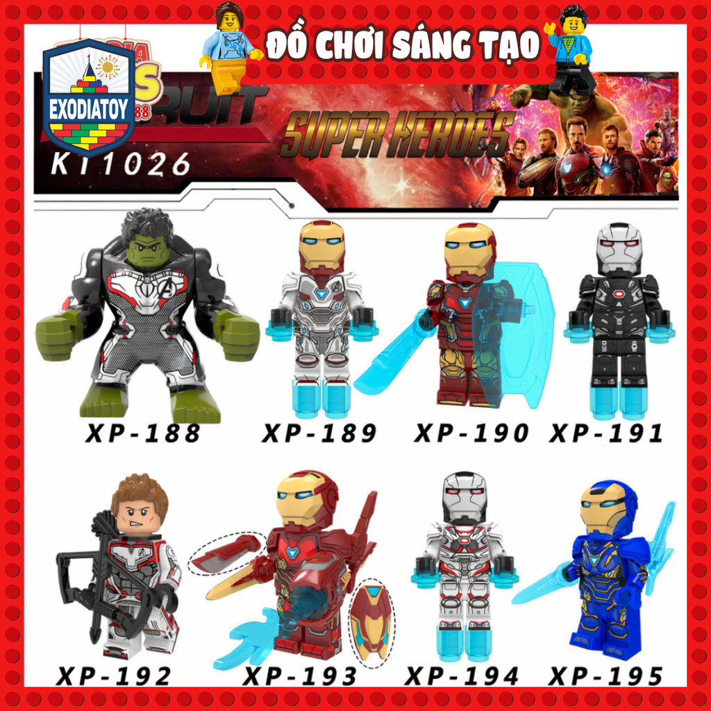 Mô hình nhỏ Nhân vật Marvel Biệt đội siêu anh hùng Avengers Endgame - KORUIT KT1026