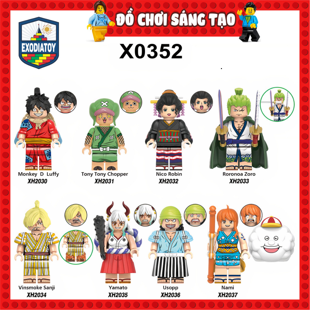 Mô hình nhỏ Nhân vật trong Anime Đảo Hải Tặc : One Piece - Đồ Chơi Sáng Tạo - XINH X0352