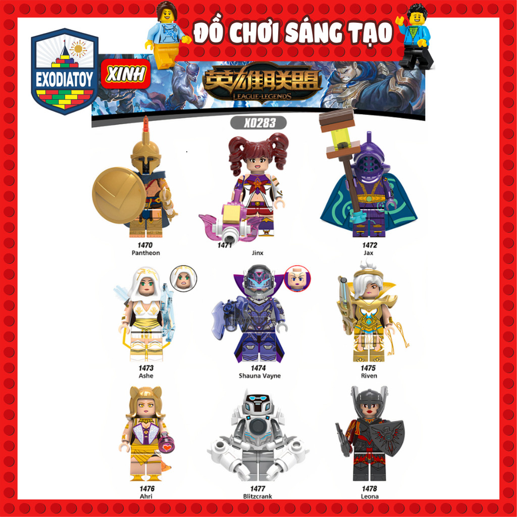 Mô hình Minifigure trò chơi League Of Legends : Liên Minh Huyền Thoại - Đồ Chơi Lắp Ghép Sáng Tạo - XINH X0283