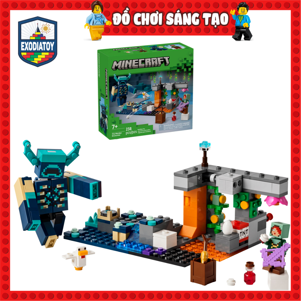 Mô hình đồ chơi Thế Giới My World Cuộc Chạm Trán Warden - LELE BROTHERS 31004
