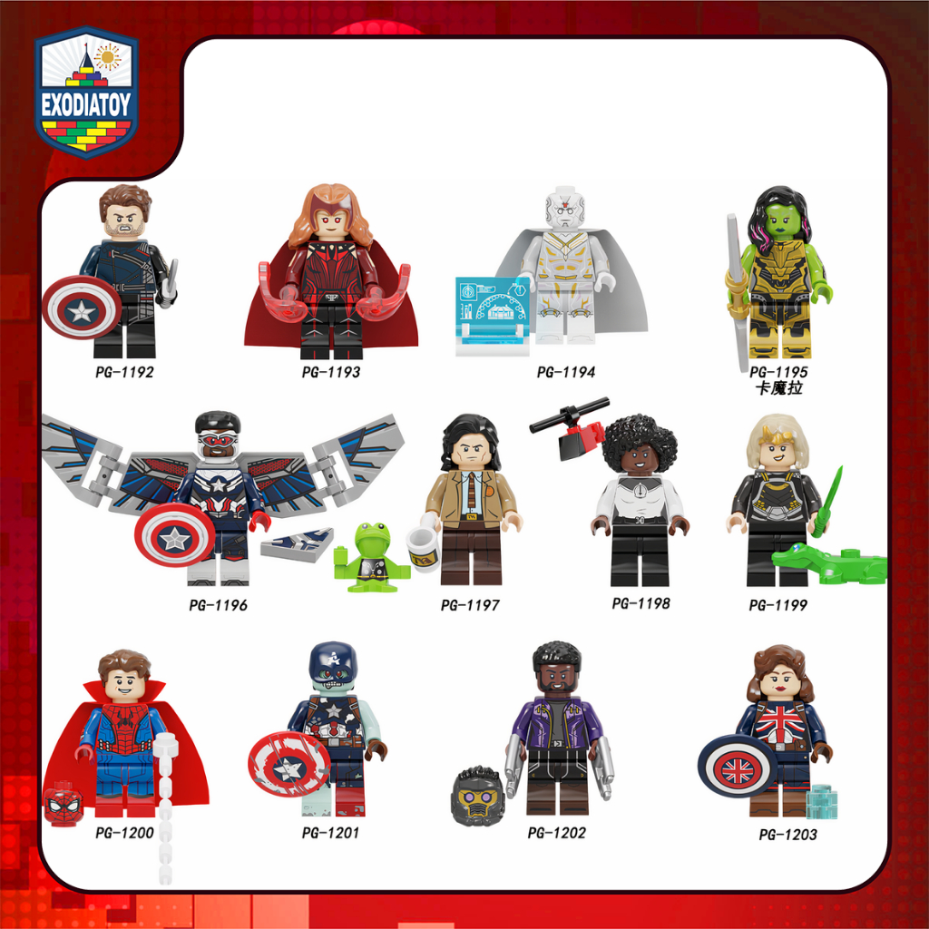 Mô hình nhỏ Nhân vật Marvel siêu anh hùng Series What If - Đồ Chơi Sáng Tạo - POGO PG8298