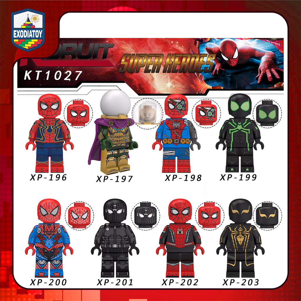 Mô hình nhỏ Nhân vật Marvel siêu anh hùng Người Nhện Xa Nhà : Far From Home - KORUIT KT1027