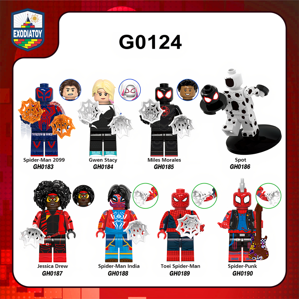 Mô hình Nhân vật Marvel Spider-Man Người Nhện: Du hành vũ trụ nhện - Đồ Chơi Sáng Tạo - XINH G0124