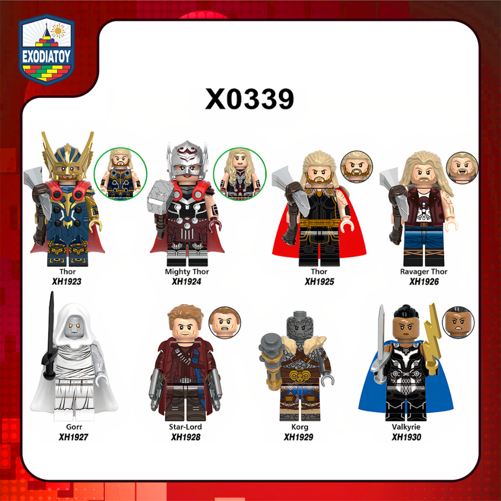 Mô hình nhỏ Nhân vật Siêu anh hùng Thần Sấm Thor : Love and Thunder - XINH X0339