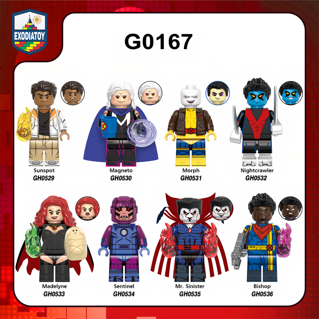 Mô hình Marvel Nhân vật siêu anh hùng Series phim Dị Nhân X-Men 97 - Đồ Chơi Sáng Tạo - XINH G0167