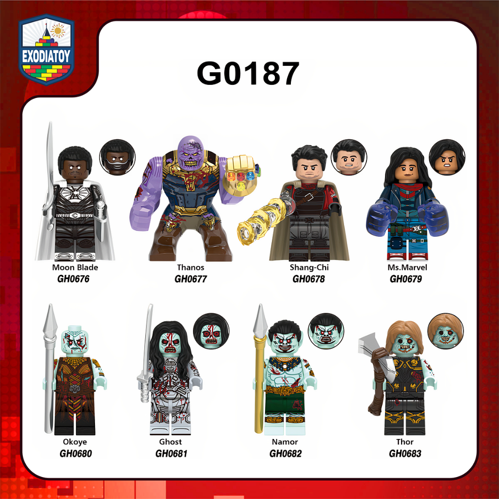 Mô hình Nhân vật Siêu anh hùng trong Series Marvel Zombies (2025) - Đồ Chơi Sáng Tạo - XINH G0187