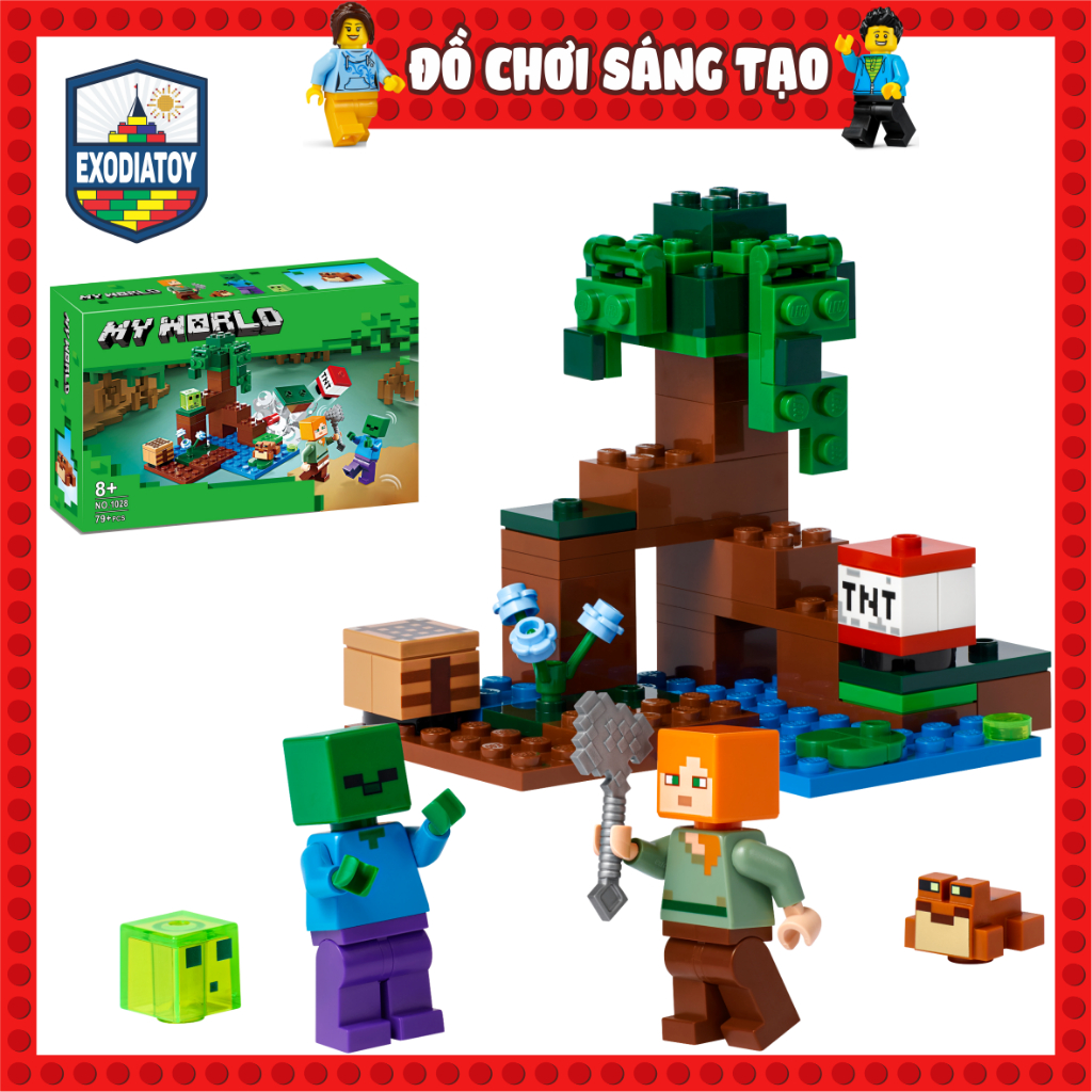 Mô hình đồ chơi My World Cuộc Phiêu Lưu Đầm Lầy Huyền Bí : The Swamp Adventure - NO.1028