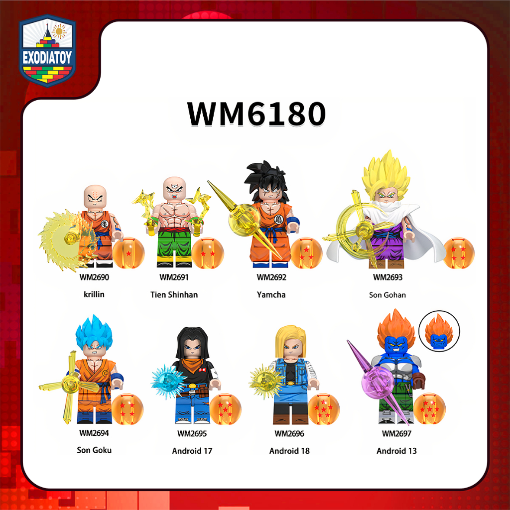 Mô hình đồ chơi Nhân vật truyện manga Dragon Ball Z : 7 viên ngọc rồng - WM6180