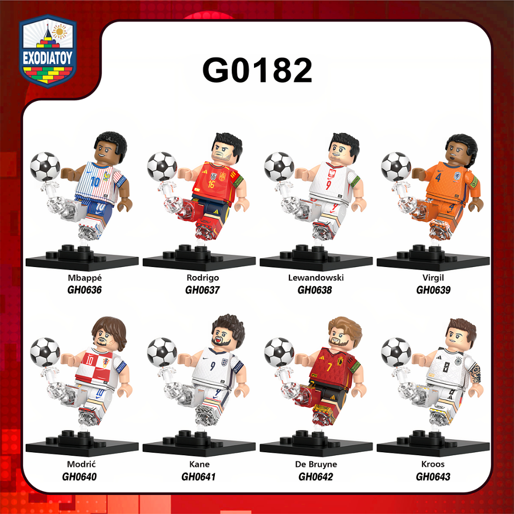 Mô hình nhỏ Nhân vật các siêu sao bóng đá tham dự World Cup - Đồ Chơi Sáng Tạo - XINH G0182