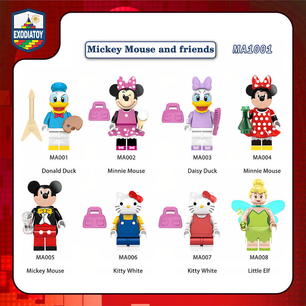 Mô hình đồ chơi Nhân vật Disney Chuột Mickey và những người bạn : Mickey Mouse & Friends - MA1001