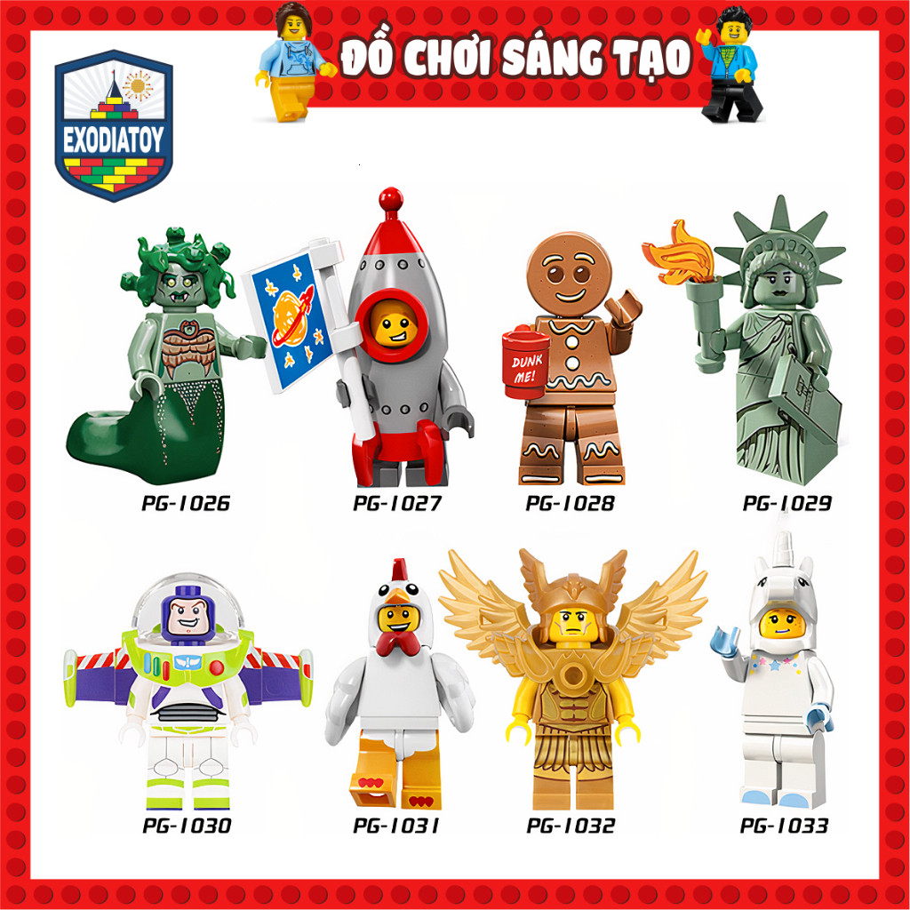 Mô hình nhỏ Nhân vật hoạt hình hóa trang ngộ nghĩnh - Đồ Chơi Sáng Tạo - POGO PG8061